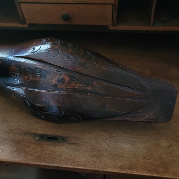 Rustic Cabin Wooden Duck Carved Bird Cabincore Shelf Decor Made in Canada - Picture 2 of 13